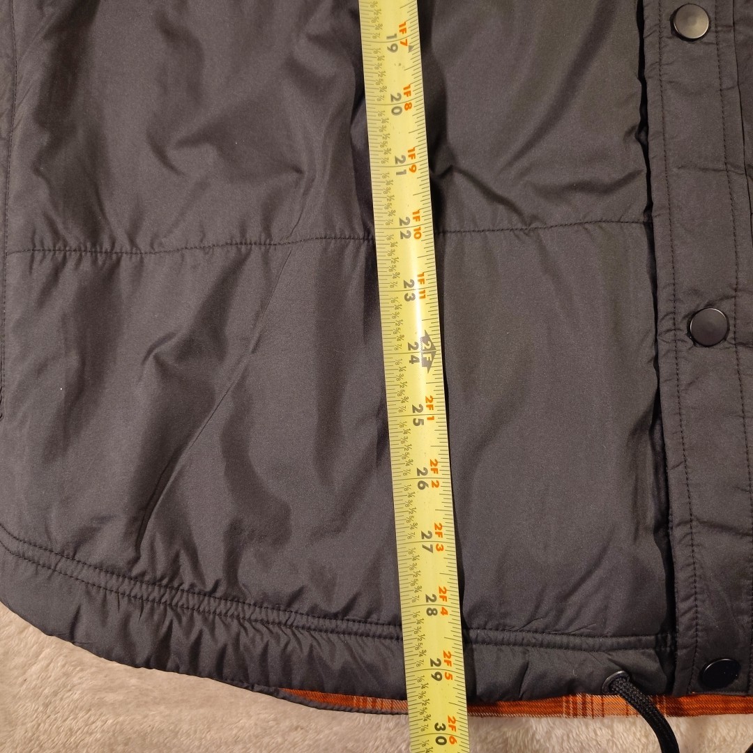 The North Face Fort Point Reversible Black Red Plaid Jacket Shacket Men's Medium thumbnail 12