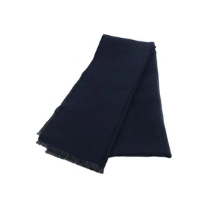 Gucci Authentique écharpe réversible jacquard laine gris marine pour hiver printemps