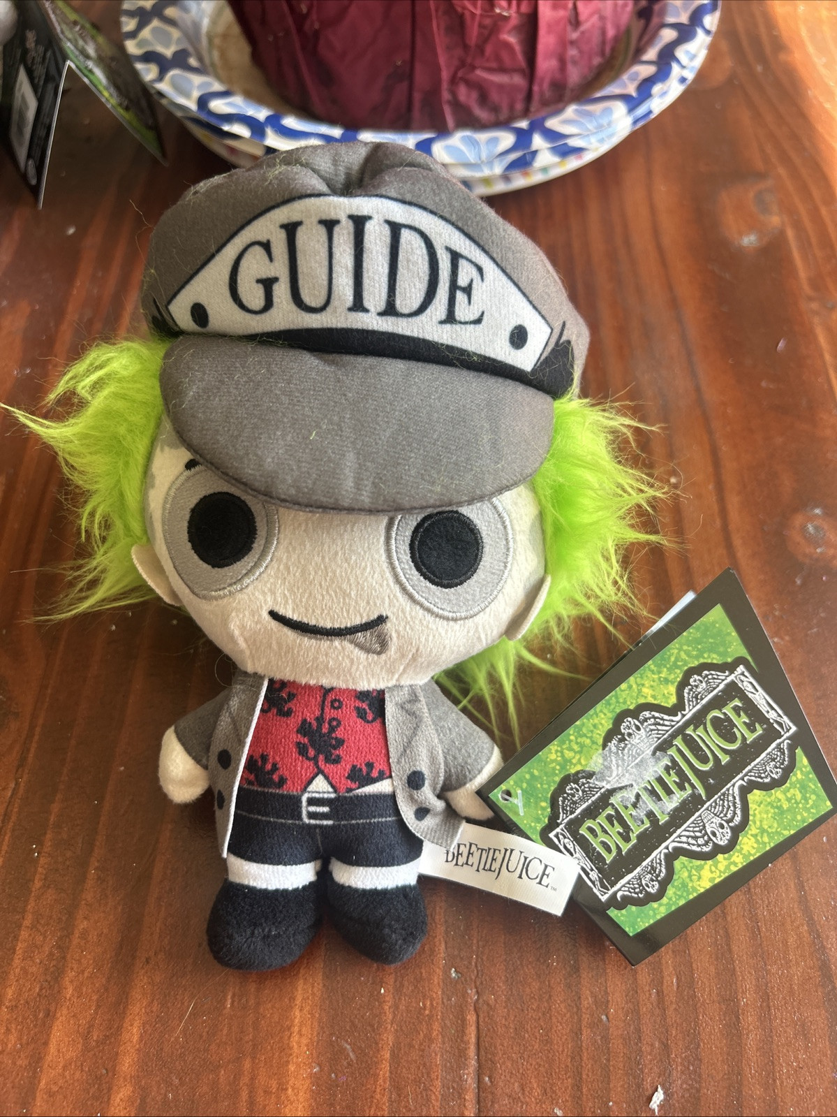Beetlejuice 7-inch Movie Plush Toy with Guide Hat New