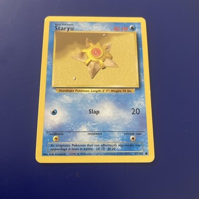 STARYU - 65/102 - Base Set - Pokemon Card - LP/Mp