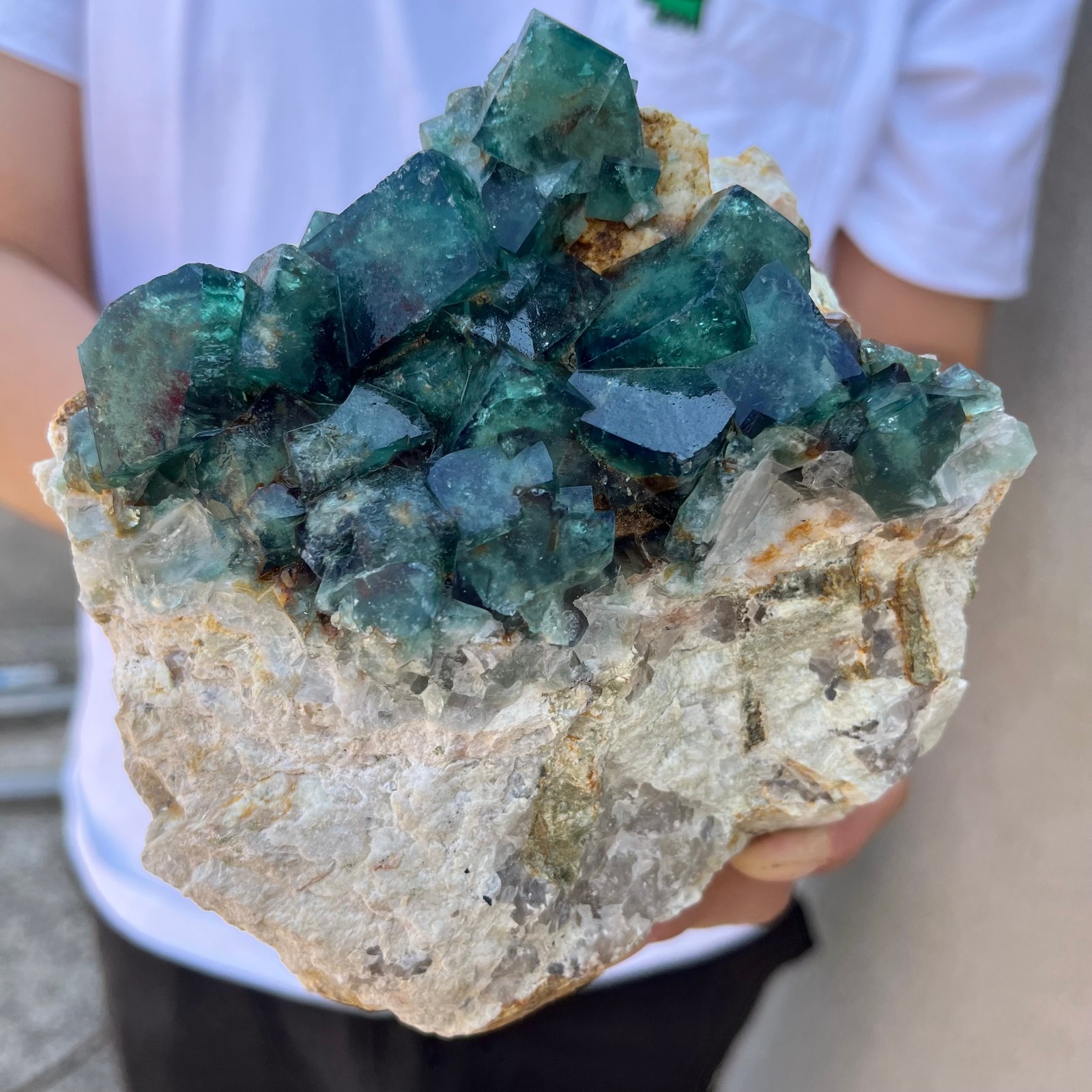 2.8LB Natural Green Fluorite Crystal Ore Specimen for Collectors