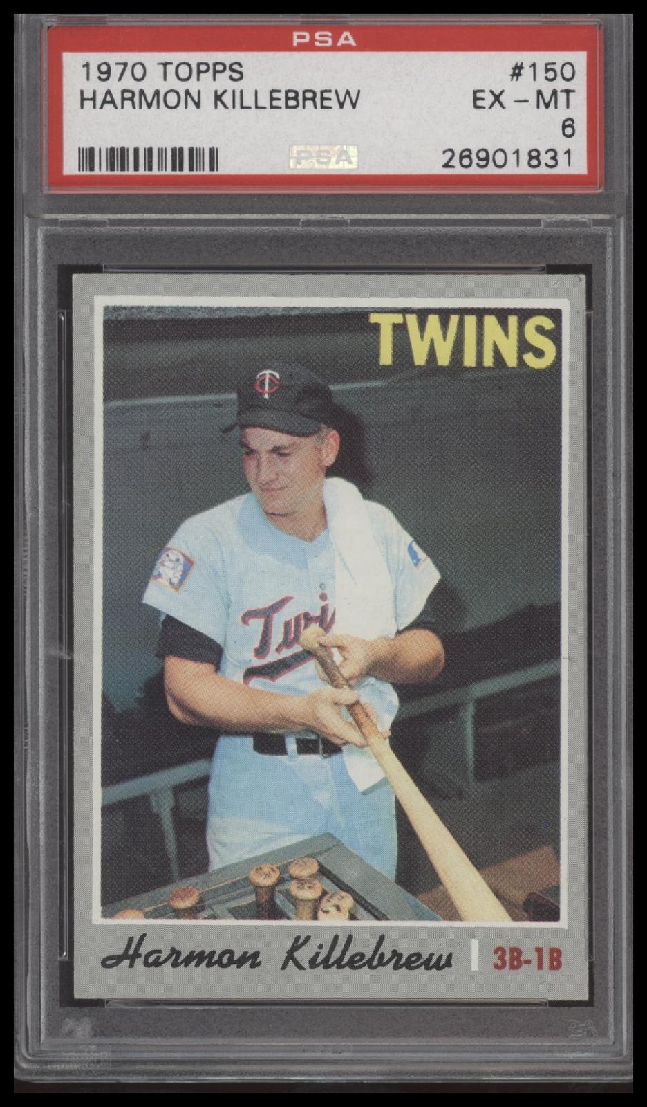 1970 Topps # 150 Harmon Killebrew PSA 6 EX / NM TheVintageCards