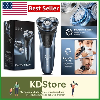 5D Floating Head Travel Electric Razor for Men - USB-C Rechargeable & Waterproof