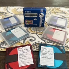 Sony MZ-N707 MiniDisc Portable MD BLUE Walkman Player .Tested Read Desc