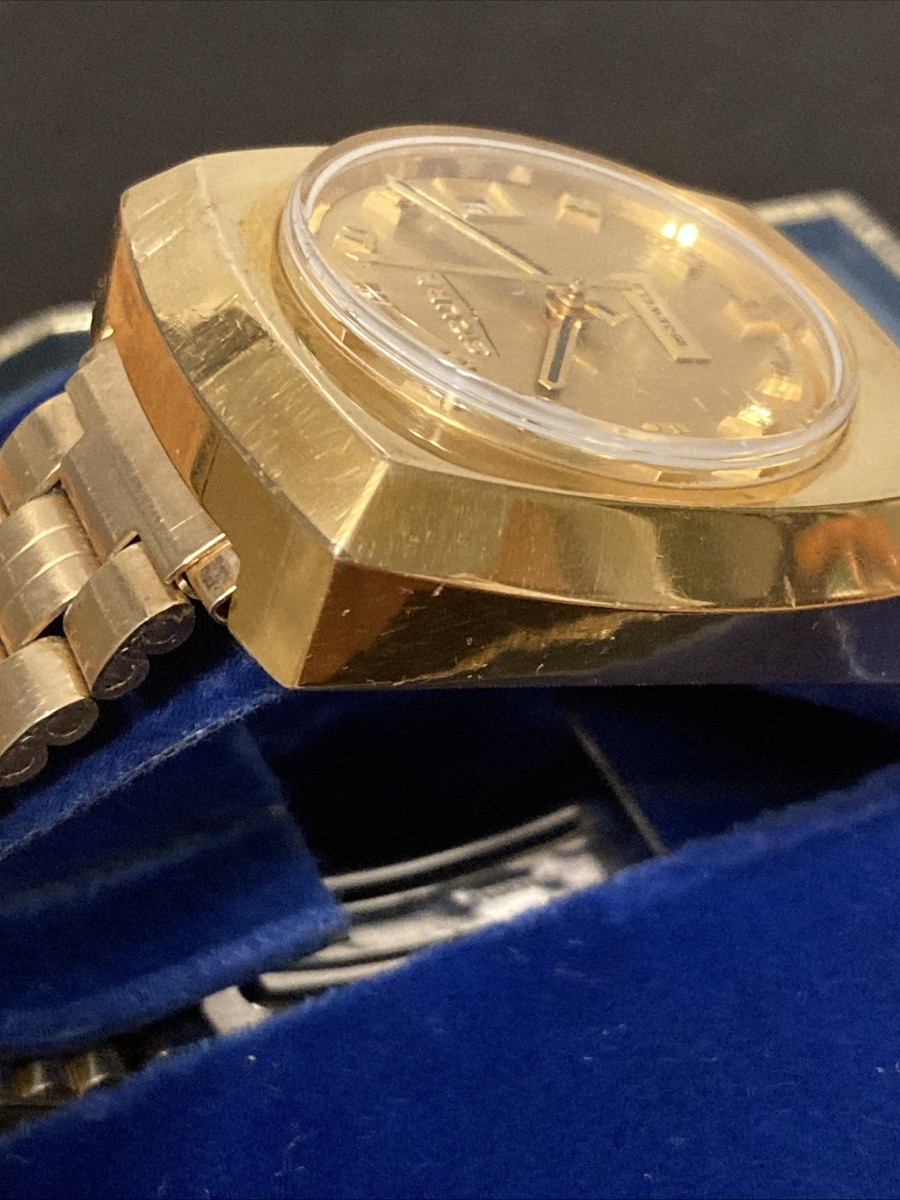 Vintage Sicura 25 Jewel Swiss Automatic Men's Watch w/Box Works