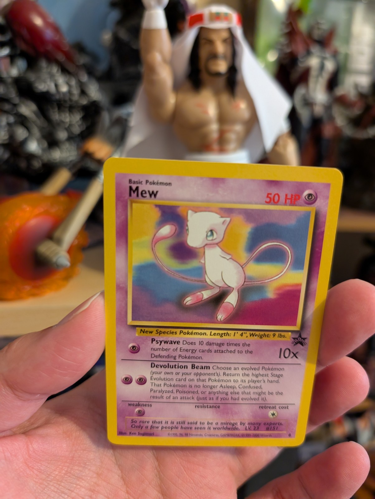 Vintage Mew Pokemon Card BLACK STAR PROMO #8 Near Mint-Mint NM 2000 WOTC