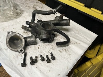 1994-1999 Eagle Talon thermostat housing 4G63T coolant neck sensor parts T?