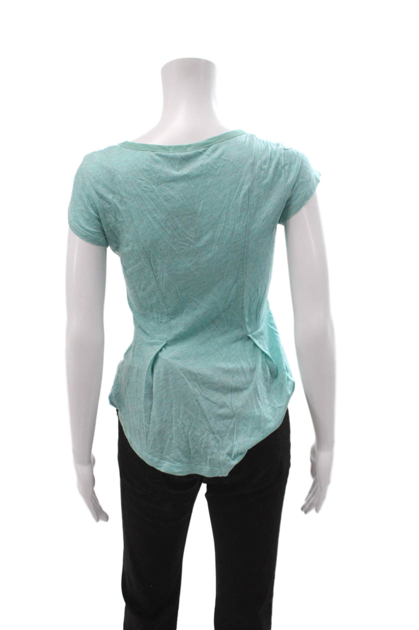 Splendid Womens Light Blue Basic Short Sleeve T-S… - image 3