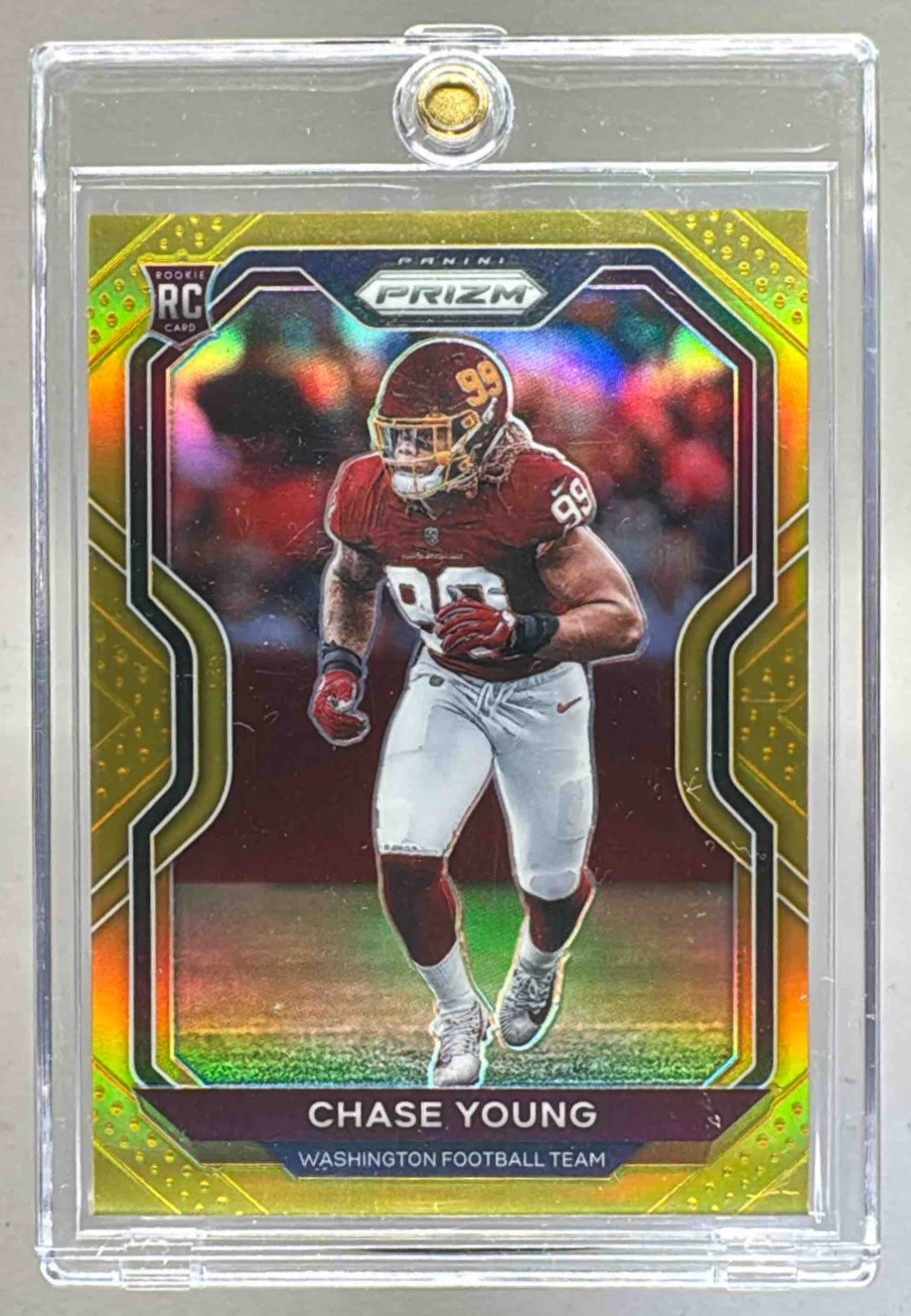 Chase Young 2020 Panini Prizm #383 Gold Rookie RC 1/10