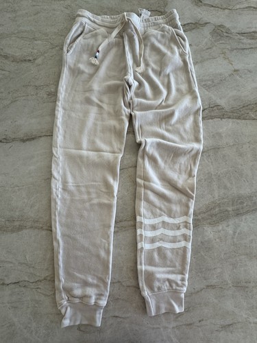 Sol Angeles Wave Jogger  Size M Ecru White Wave BNWT