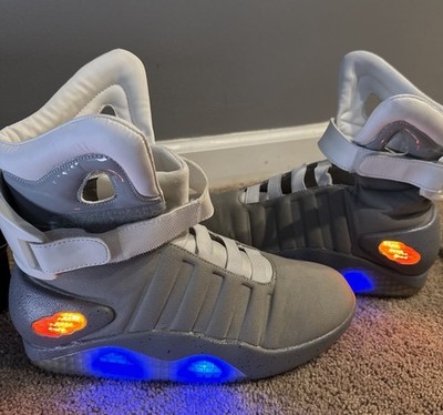 Back to the Future Part 2 Light Up Shoes Marty McFly Sneakers NO BOX Sz M 8-8.5