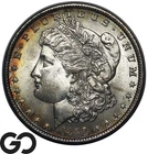 1889 Morgan Silver Dollar Philadelphia Mint Choice Unc+ Rainbow Toning!