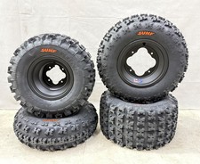 Dwt A5 Black Front Rear Rims Wheels Sunf A027 Tires Trx 250r 400ex 450r 450er Dwt A5 Black Front Rear Rims Wheels Sunf A027 Tires Trx 250r 400ex 450r 450er
