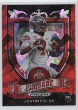 2021 Panini Prizm Draft Picks Crusade Red Ice Prizm Justin Fields #163 0af3