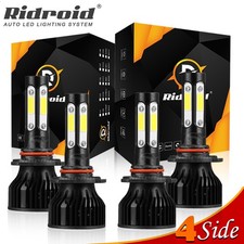 9005 9006 Led Headlights Kit Combo Bulbs 6500k High Low Beam Super White Bright 9005 9006 Led Headlights Kit Combo Bulbs 6500k High Low Beam Super White Bright