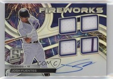 2022 Chronicles Spectra Fireworks Fabric Signatures Josh Fuentes Auto 0s55