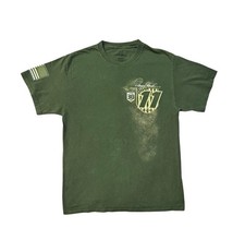 Denny Hamlin 11 FedEx Racing NASCAR Heat Tee Size M Olive Green T-Shirt