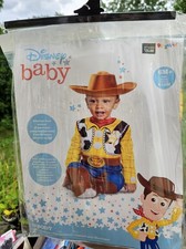 Disney Baby Toy Story Woody Deluxe Halloween Costume Jumpsuit Size 6M-12M Cowboy