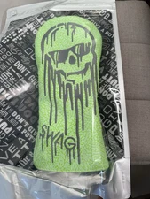 SWAG Golf Neon Green Elephant Dripping Skull Driver Cover
