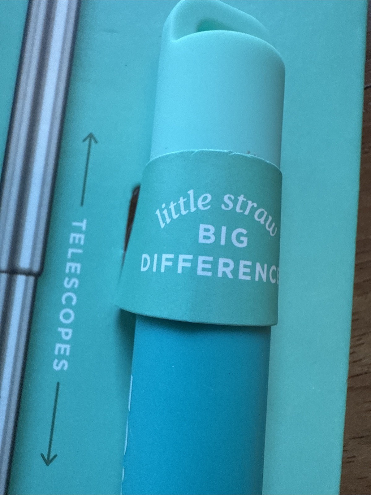 Reusable Collapsible Stainless Straw w/ Travel Case + Cleaning Brush for Drinks