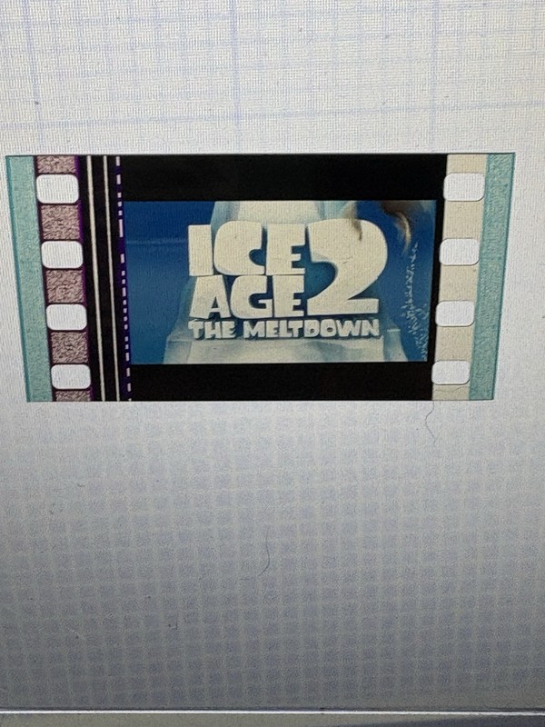 Ice Age 2: The Meltdown Title Scene 35mm Single Film Cell Unmounted Original