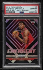 2018-19 Panini Prizm Emergent Silver Wendell Carter Jr #7 PSA 10 GEM MT 17a5