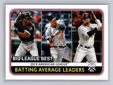2020 Topps Big League - Leaders Yoan Moncada, Tim Anderson, D.J. LeMahieu #251