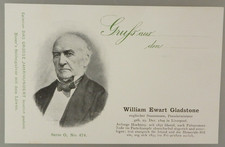 Portr&auml;t Postkarte Politiker William Ewart Gladstone (144798)