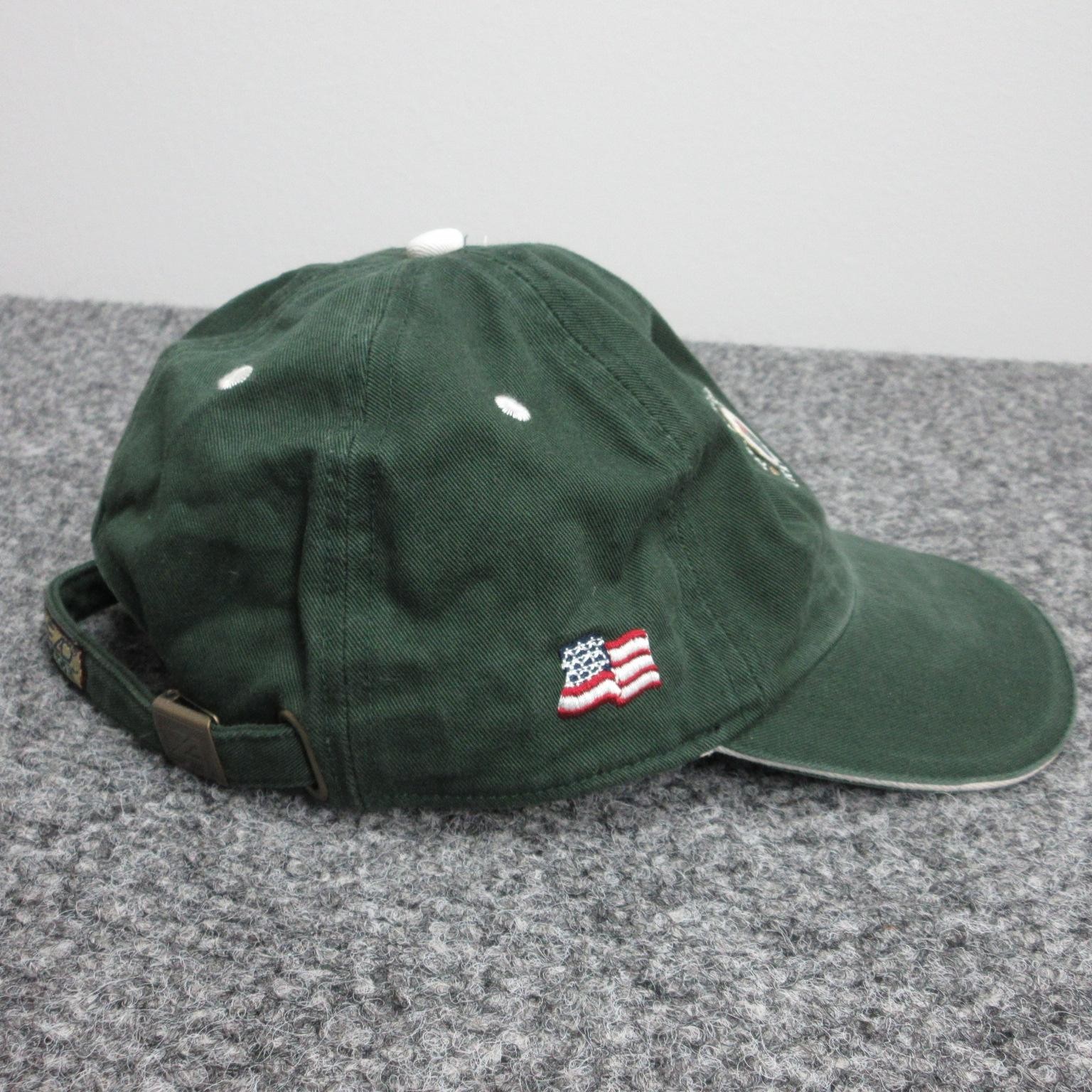 St Augustine Florida Hat Cap Strap Back Green Emb… - image 5