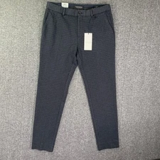 Scotch & Soda Dress Pants Men 32x30 Mott Super Slim Fit Stretch Check NEW