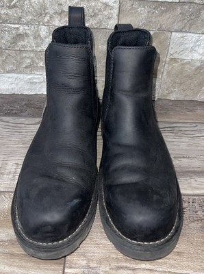 Danner Bull Run Men's 6'' Leather Plain Toe Chelsea Boots Black Size 11.5 D