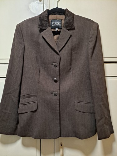 Versace Jeans Couture, Versace Jeans Couture brown womens suit Vintage Size 44/30