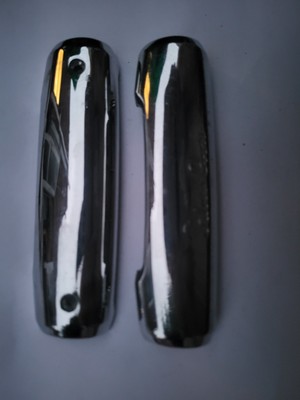 Silver cross Wayfarer Handle bar plate Crome Good Condition Some