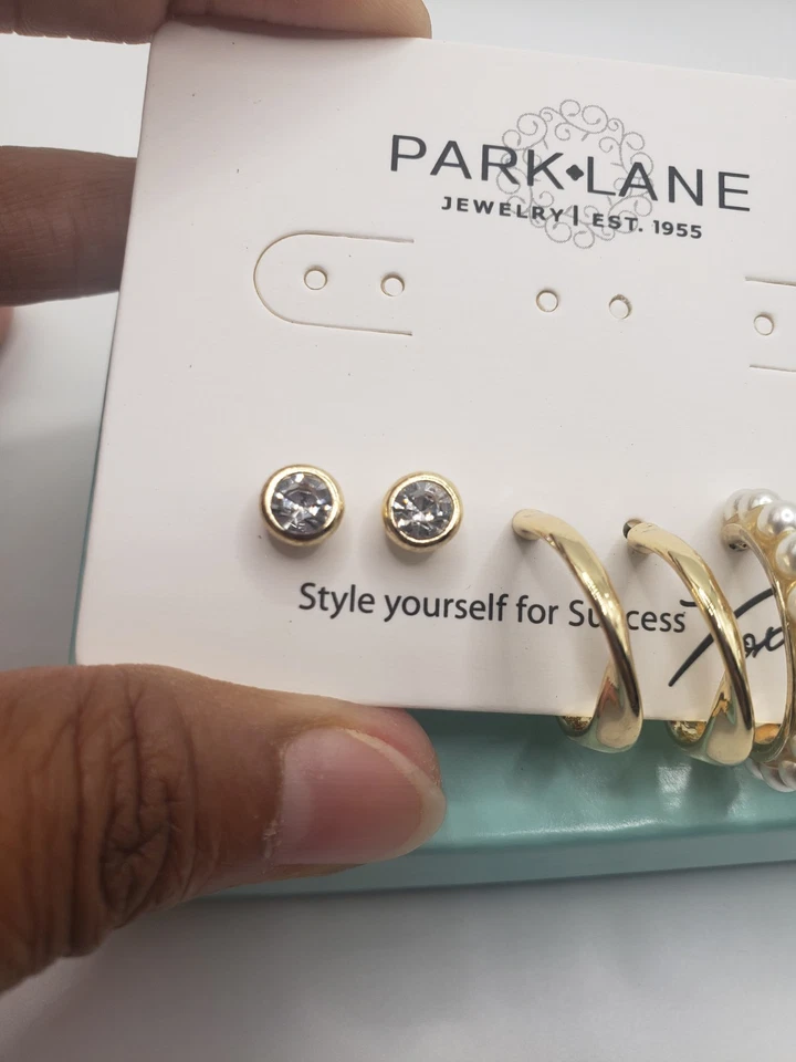 JUEGO DE 3 PARES de aros y tachuelas Park Lane "WREN" Foto 4 de 4