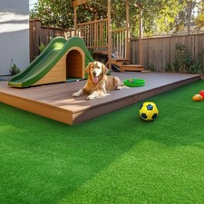 AplusChoice 1.38" Artificial Grass Outdoor Turf Roll 20x3ft for Backyard Decor