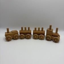 Vintage Wooden Train Set