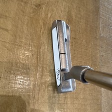 Odyssey White Hot #1 Blade Putter, Steel Shaft, Silver/White/Blue, 34 inch