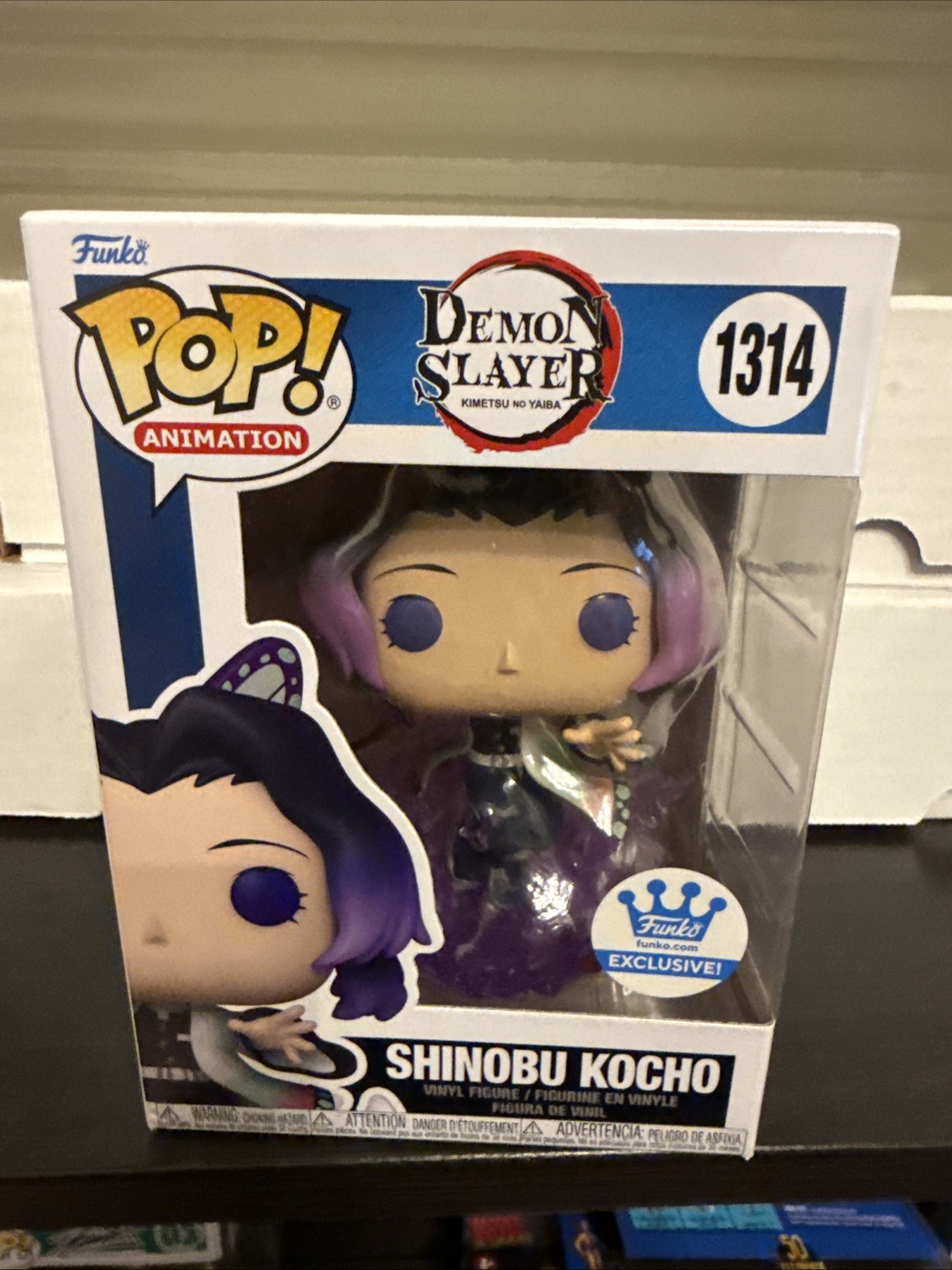 Funko Pop! Shinobu Kocho #1314 Anime Demon Slayer Funko Shop Exclusive Dmg