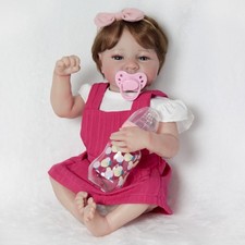 Realistic Reborn Baby Dolls Full Body Vinyl Silicone Girl Lifelike Newborn Gift