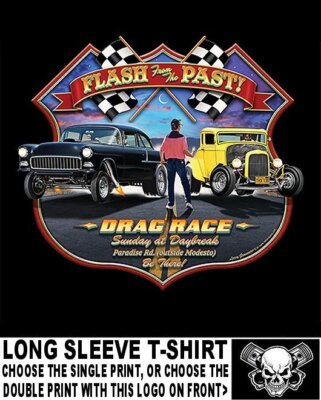 American Flash From The Past Paradise Road Car Drag Race Graffiti T-shirt AB84