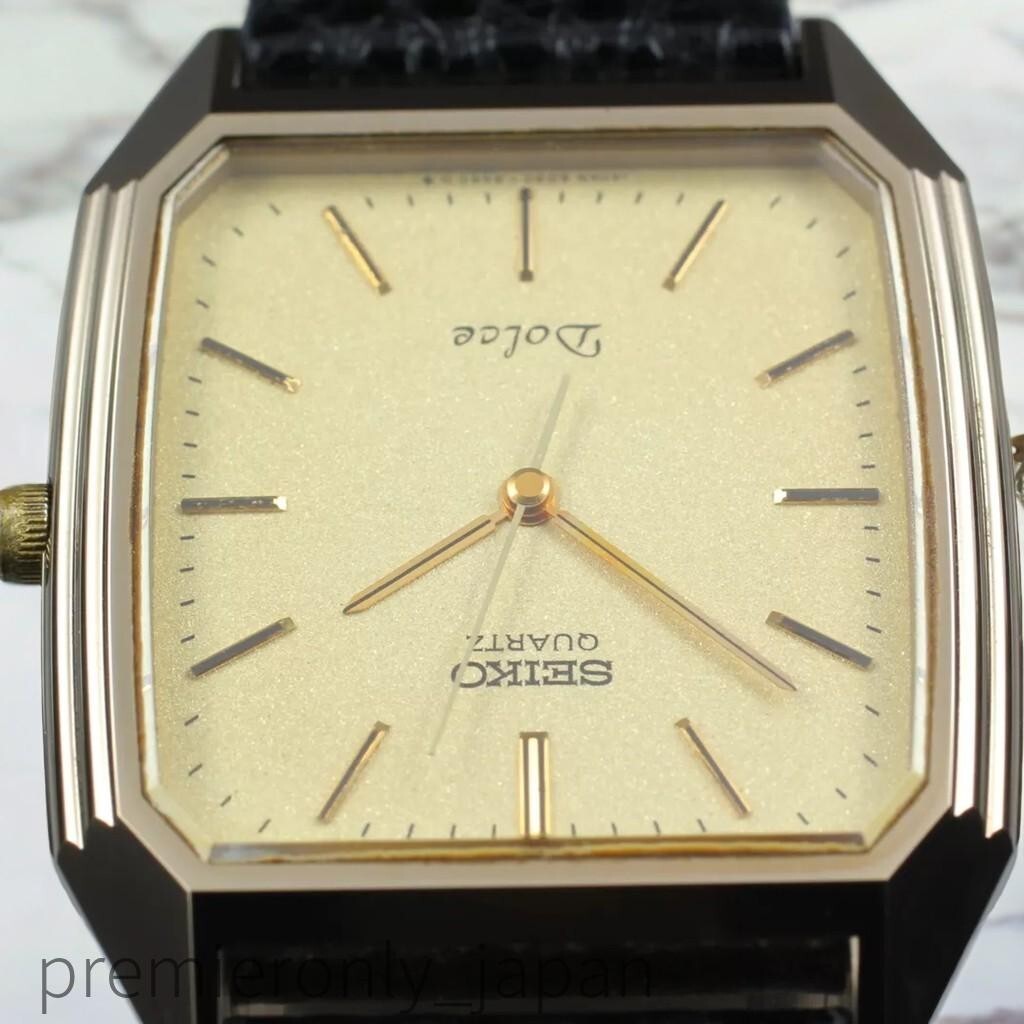 稼働　 SEIKO Dolce セイコー　6030-5390 腕時計　金/銀 Yahoo!オークション - セイコー ドルチェ クォーツ 腕時計