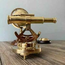 Brass Shiny Alidade Telescope Compass Nautical Collectible Vintage Gift