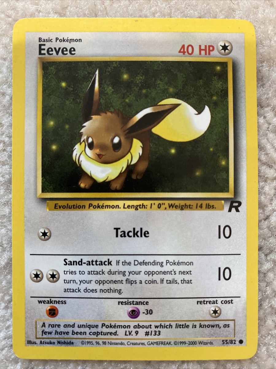 price eevee pokemon card Pokemon Eevee 63/98 Reverse HOLO CGC 8.5