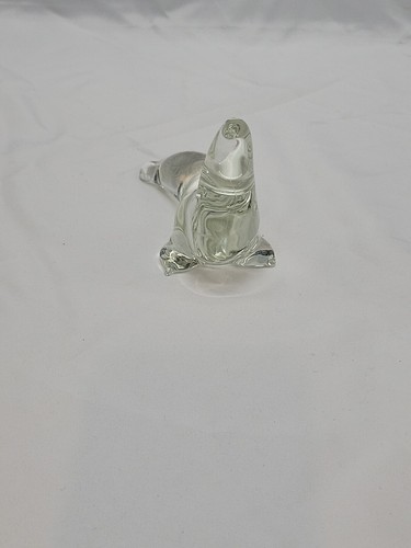 Kunst Glas Walross Siegel klar Figur Briefbeschwerer Made in Winnipeg Kanada - Bild 6 von 8