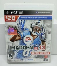  Madden NFL 13 Bonus Edition (PS3 Playstation 3, 2012) CIB Tested FREE SHIPPING