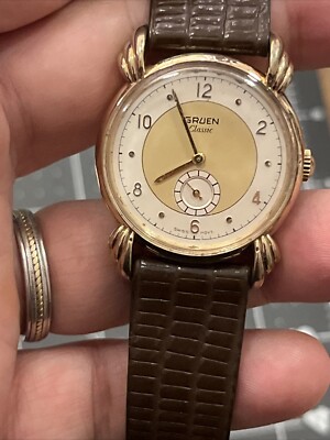 Vintage Gruen Classic Gold Plated Quartz Men's Watch