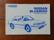 Nissan Bluebird Owners Manual 1988