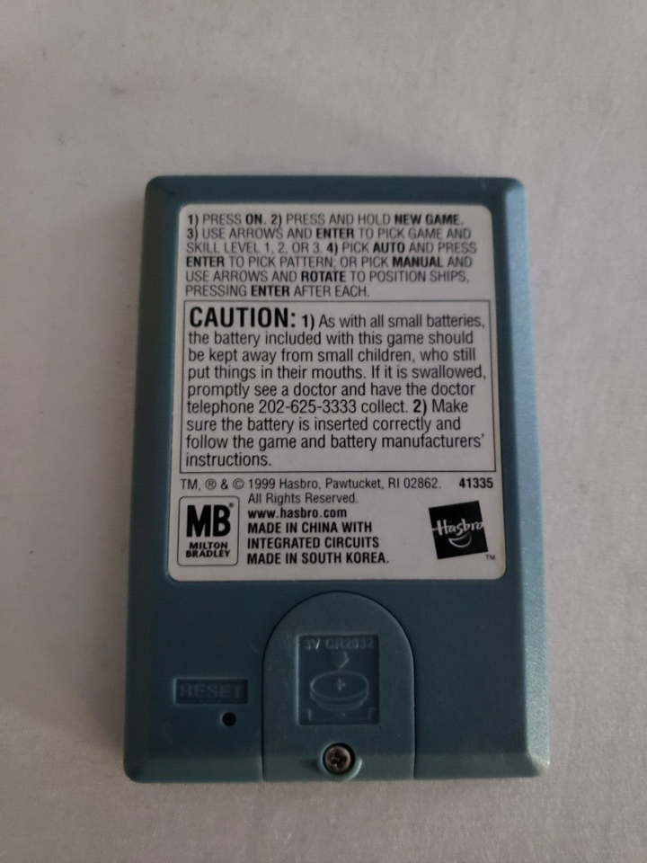 2 Vtg 1995/1999 Battleship Electronic HandHeld Game Hasbro Milton