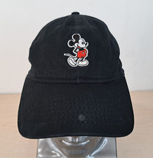 DISNEY MICKEY MOUSE ADJUSTABLE STRAPBACK BASEBALL HAT/CAP, BLACK, OUTDOOR/GOLF