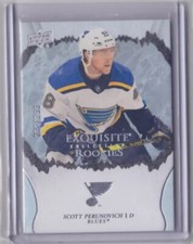 2021-22 UD EXQUISITE COLLECTION ROOKIES/299 SCOTT PERUNOVICH #R-4 ST LOUIS BLUES
